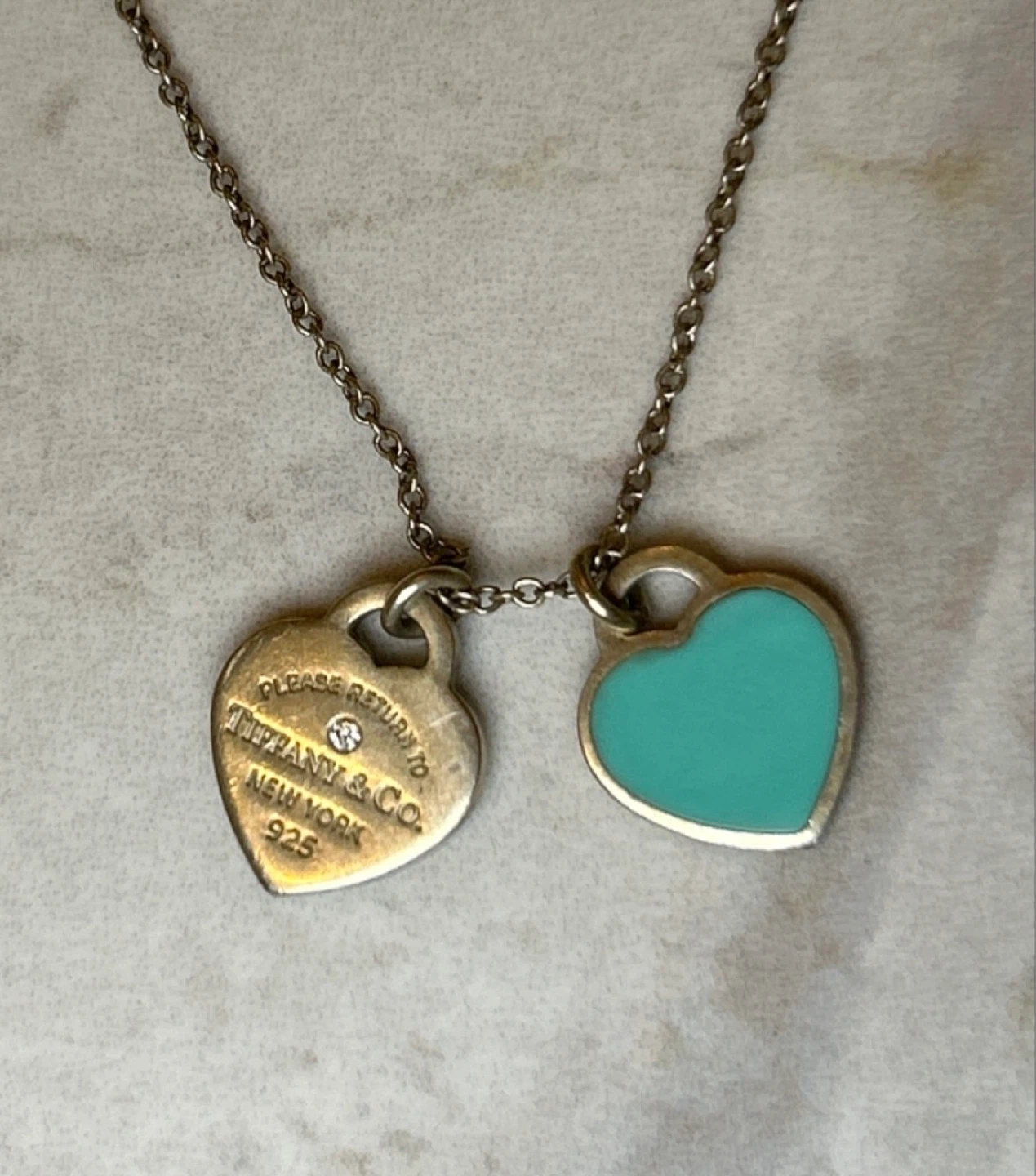 Tiffany & Co. Double Heart Pendant *with Diamond*