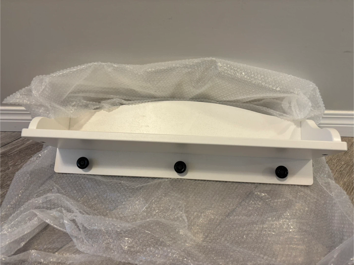 Two Brand New IKEA SOLGUL Shelf with Hooks - photo 5