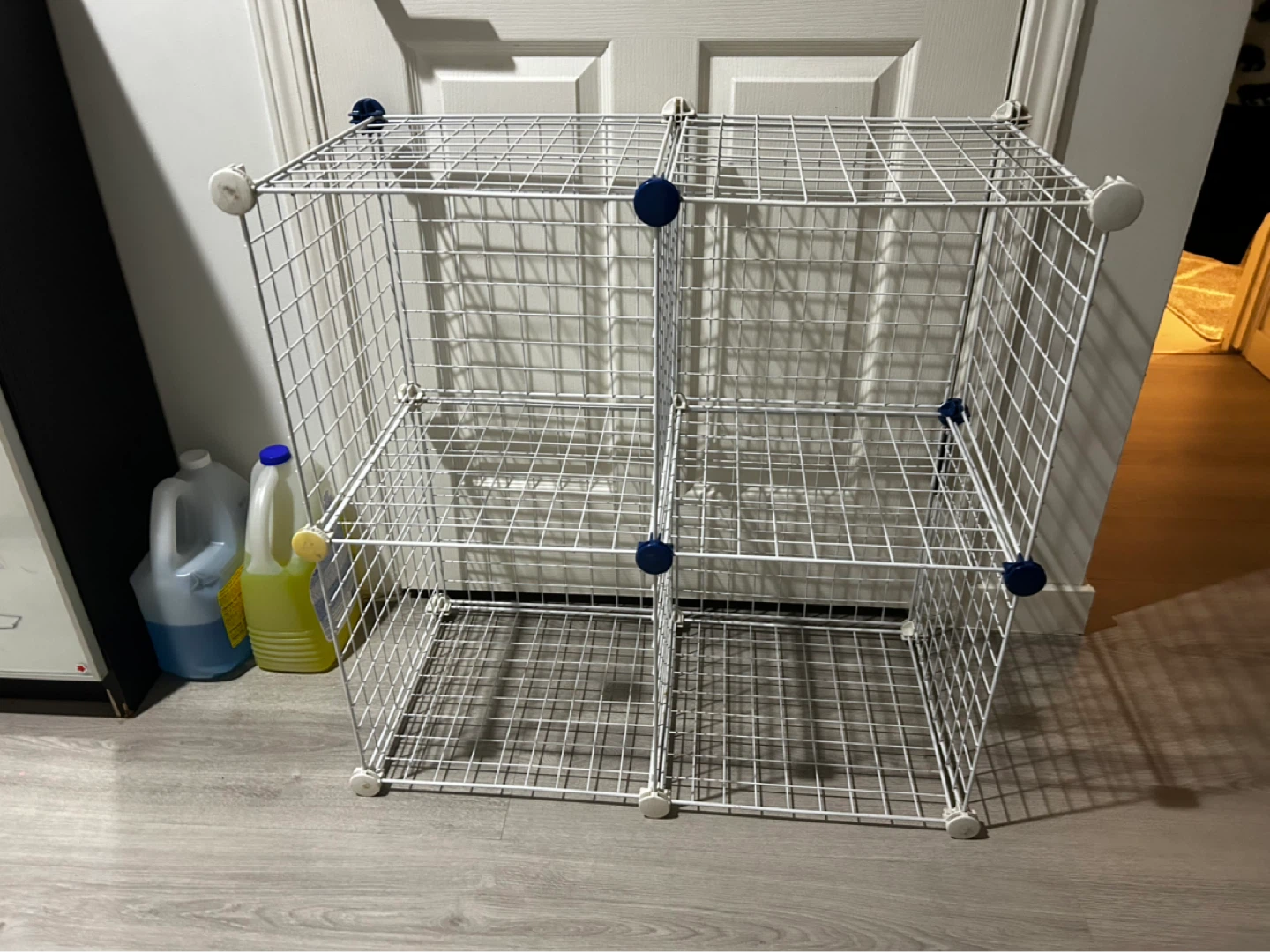 White Wire Cube Storage Shelving Unit - photo 2