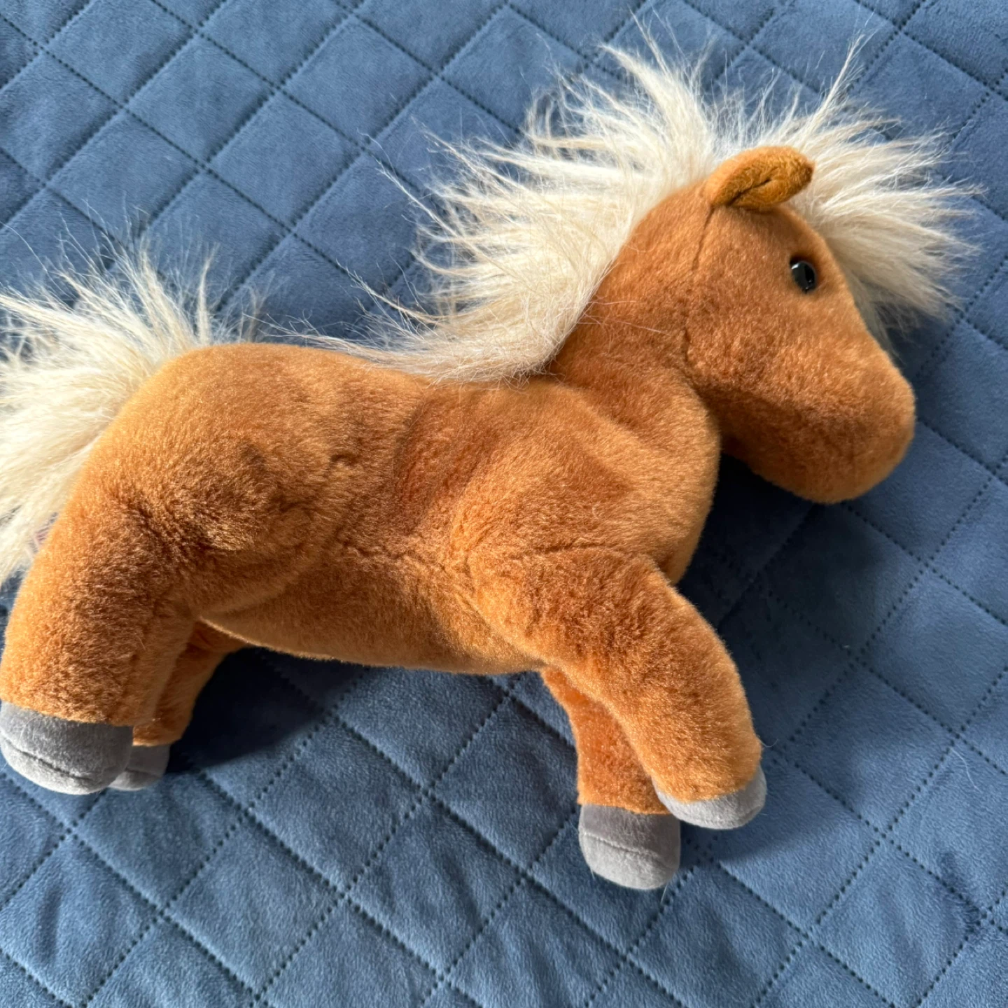 Aurora Brown Horse Pony Plush Animal Blonde Mane Soft Toy - photo 3