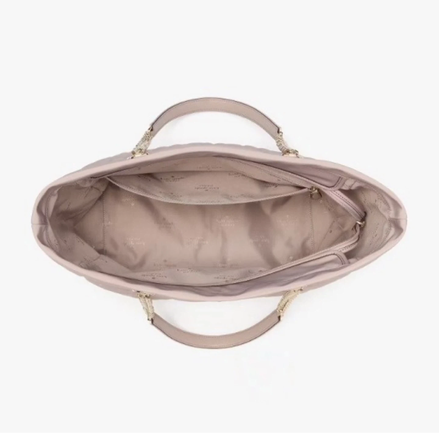 Kate Spade XL Tote Spade Flower Quilted Cozy Grey - photo 4