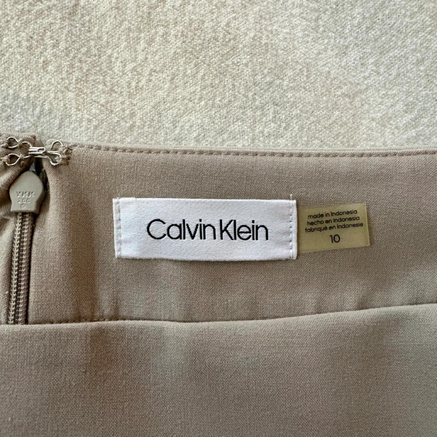 Calvin Klein Beige Pencil Skirt Size 10 - photo 4
