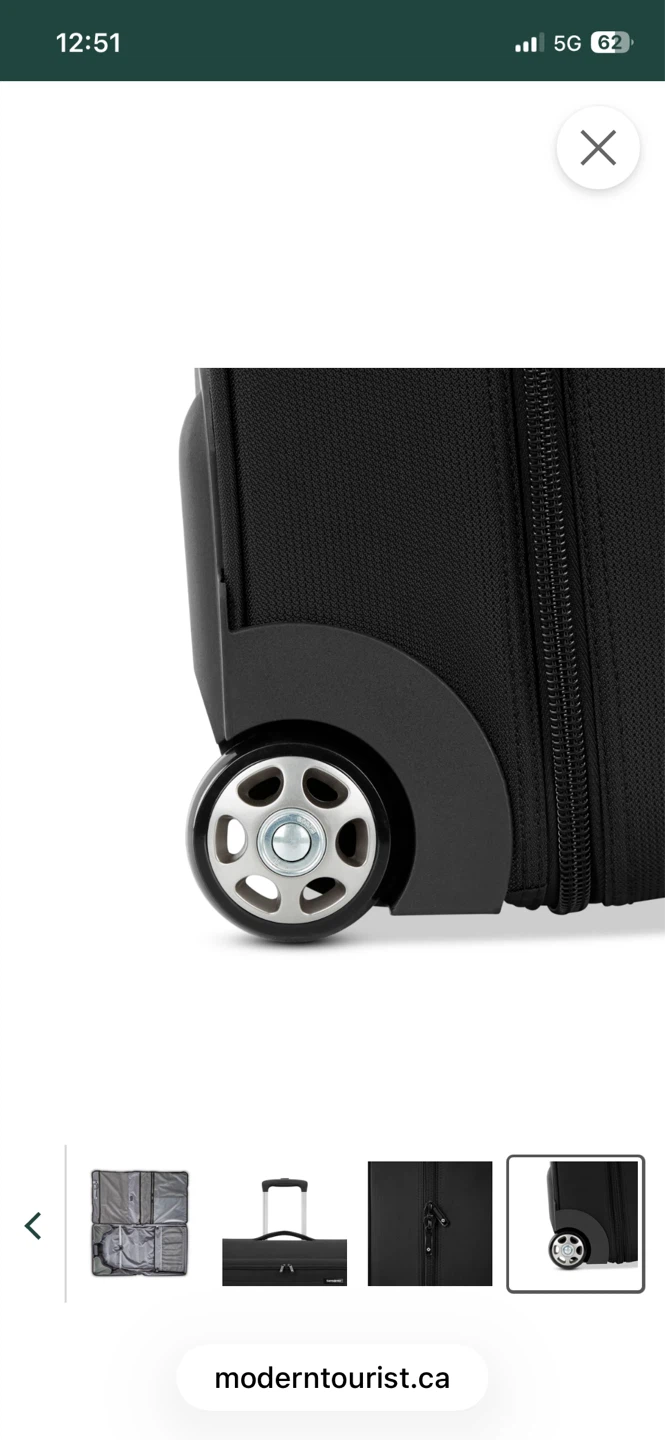 Samsonite Black Wheeled Garment Bag Suitcase - photo 5