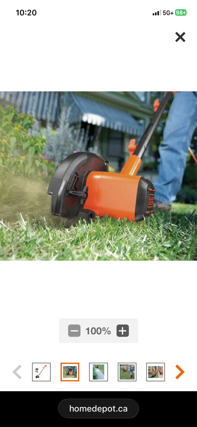 Black+Decker 20V MAX Cordless Lawn Edger Kit - photo 5