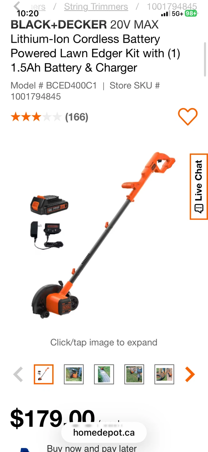 Black+Decker 20V MAX Cordless Lawn Edger Kit - photo 2