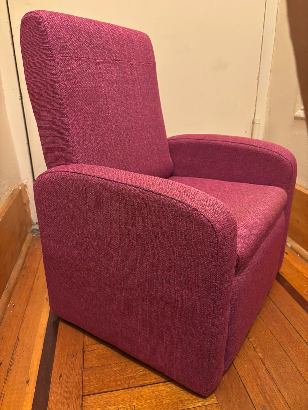 Pink Kids Upholstered Recliner with Storage - photo 2