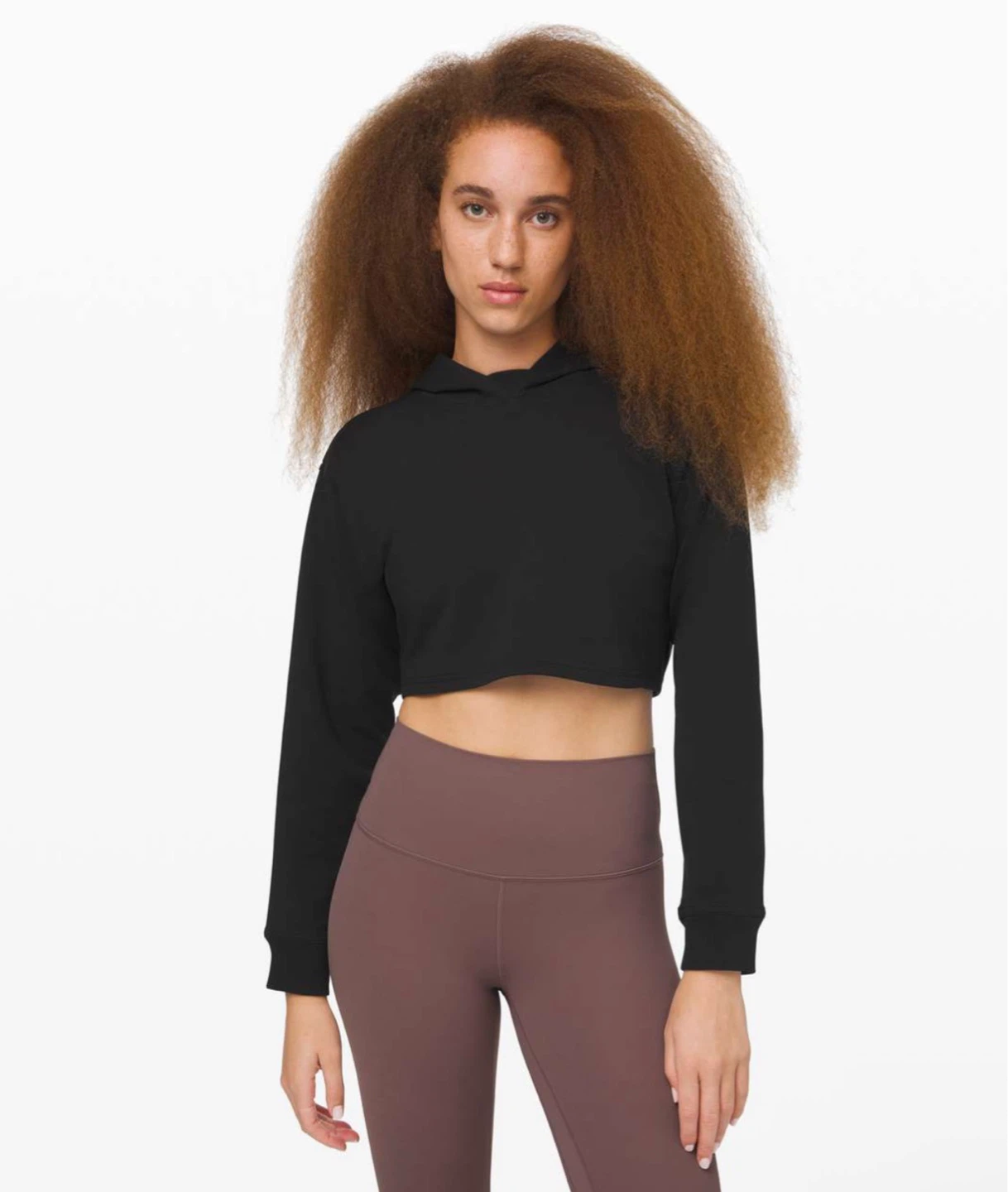 Lululemon All Yours Cropped Hoodie Sz. 8 | Black
