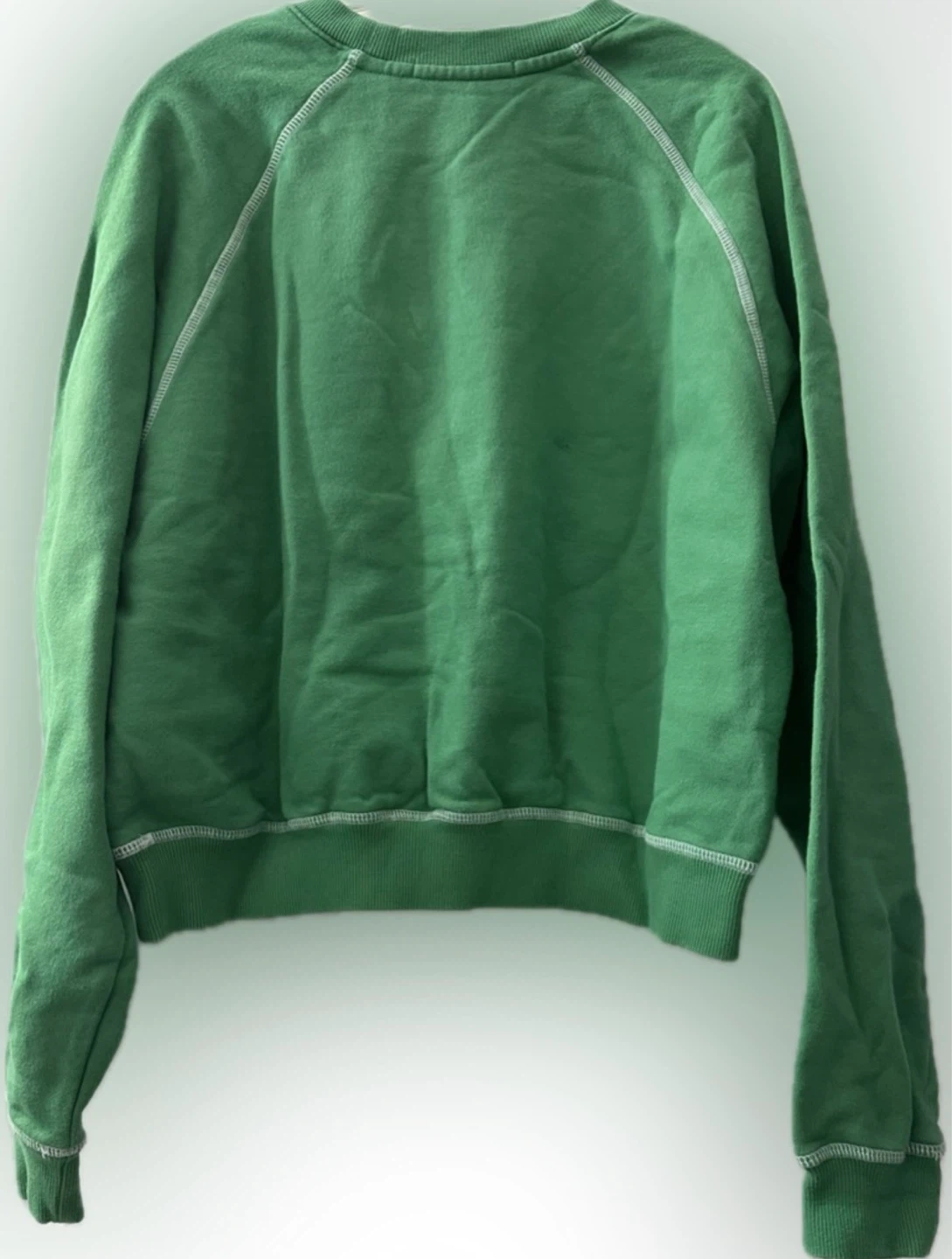 Mardi Mercredi Flower Mardi Cropped Raglan Crewneck Sweatshirt - photo 5