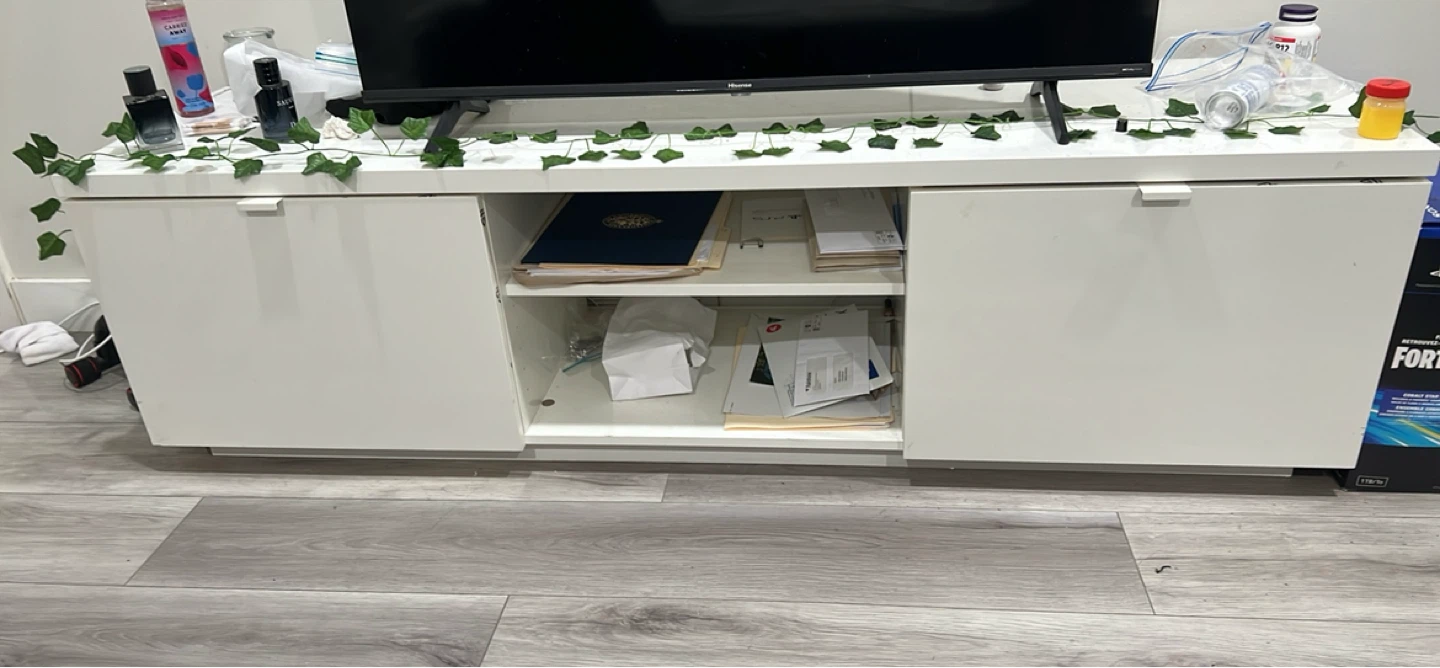 White Entertainment Unit - photo 2