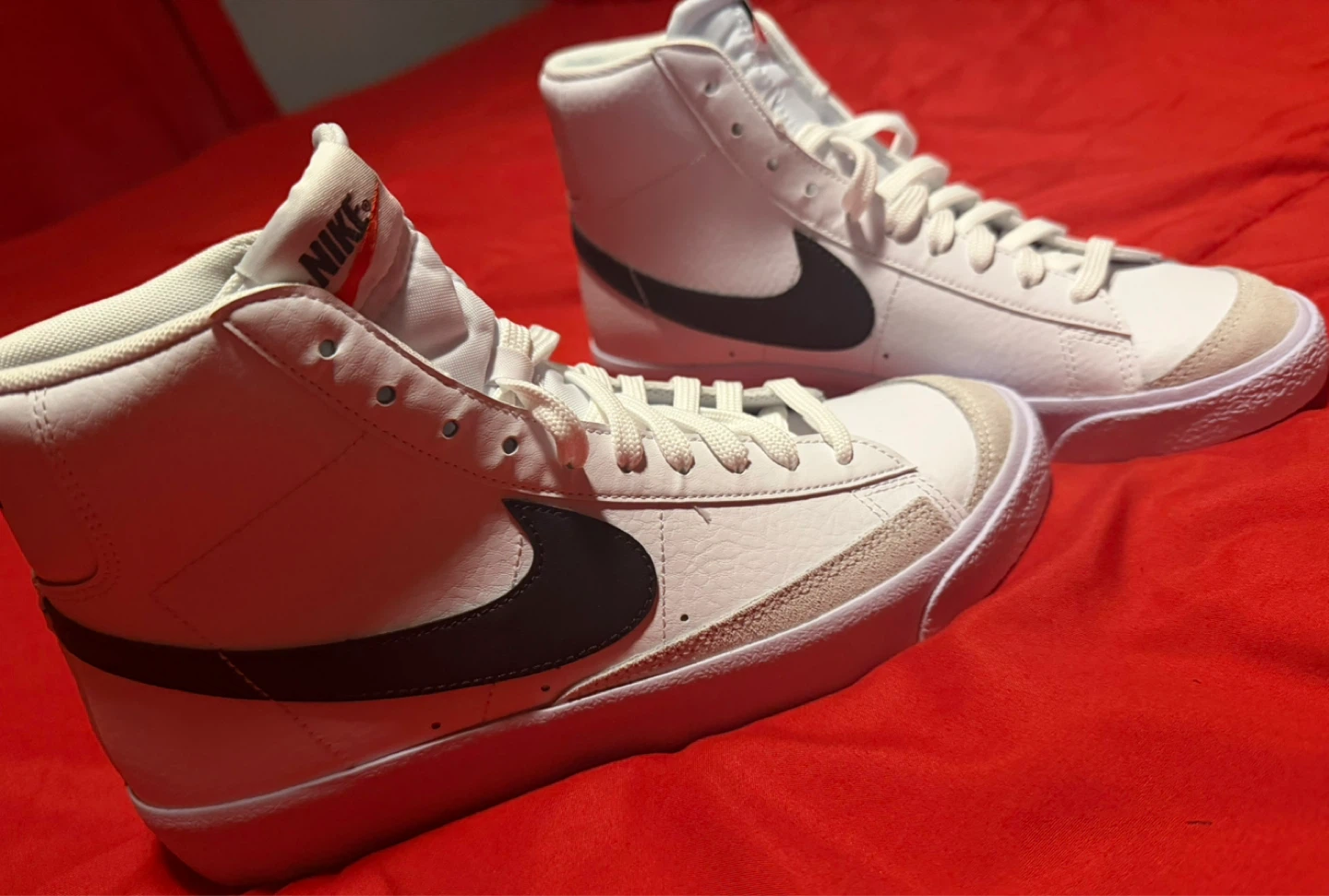 Nike Blazer Mid '77 Boys Size 7Y White Black Sneakers - photo 4