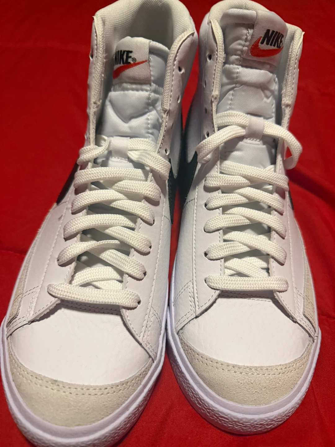 Nike Blazer Mid '77 Boys Size 7Y White Black Sneakers
