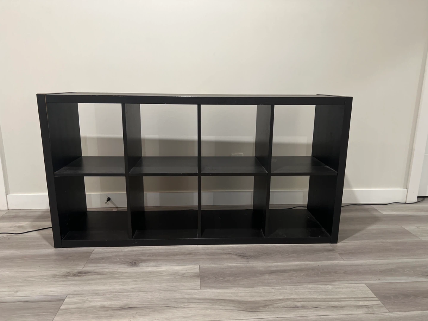 Black 8-Cube Storage Unit