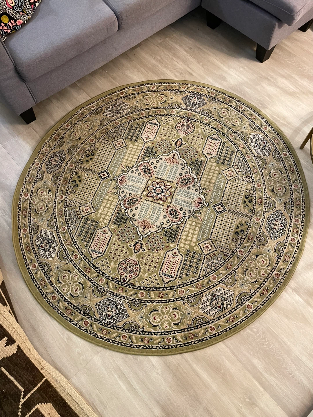 Turkey Green Round Rug - 5 Ft