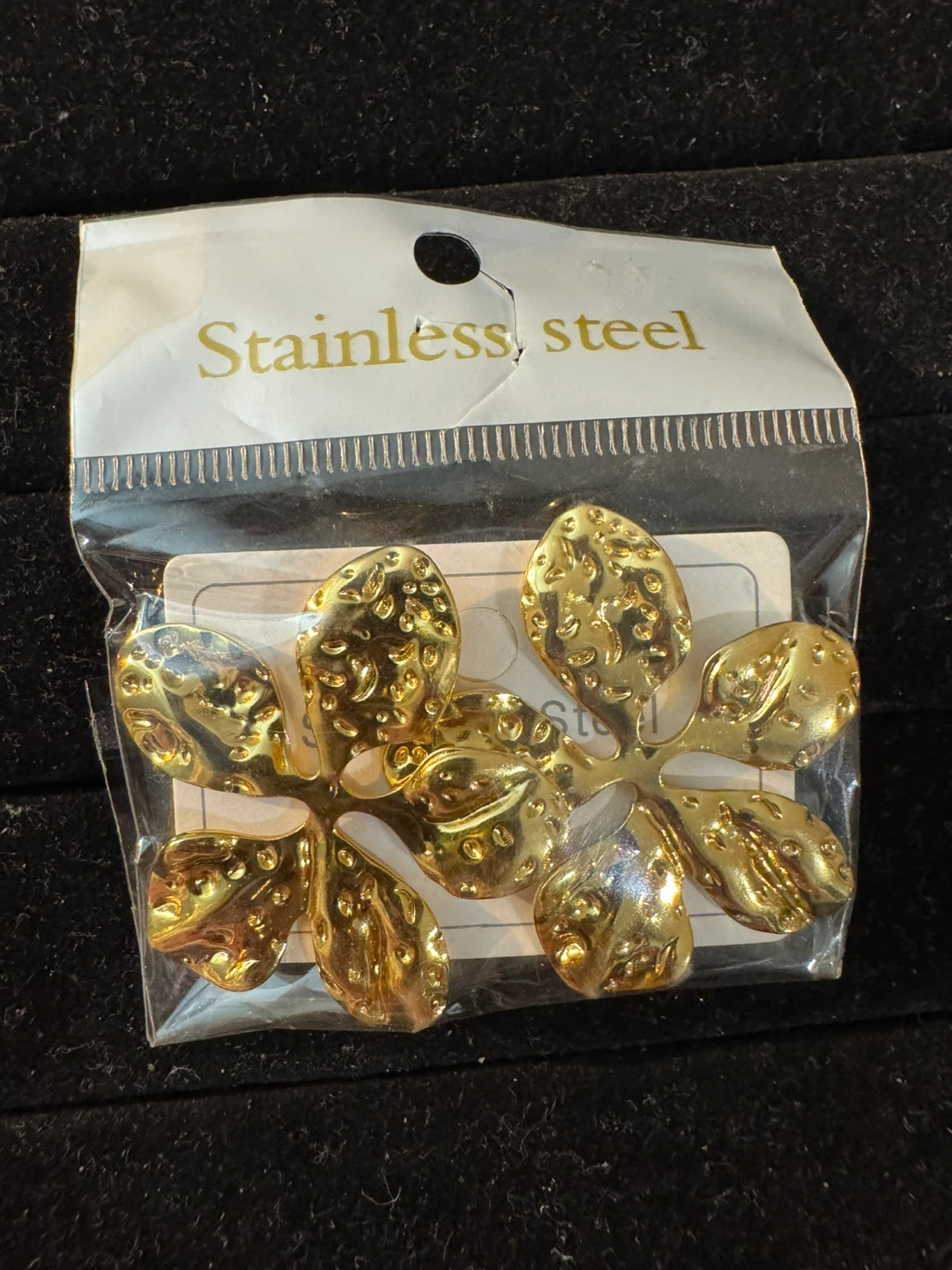 Gold Flower earring - Stainless Steel