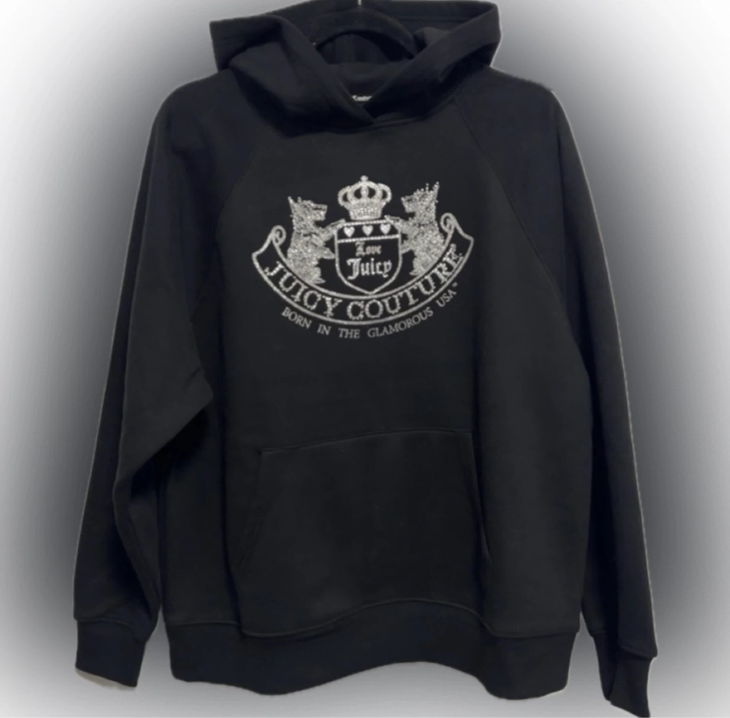 Juicy Couture Oversized Fleece Scottie Dog Hoodie | Black - photo 3