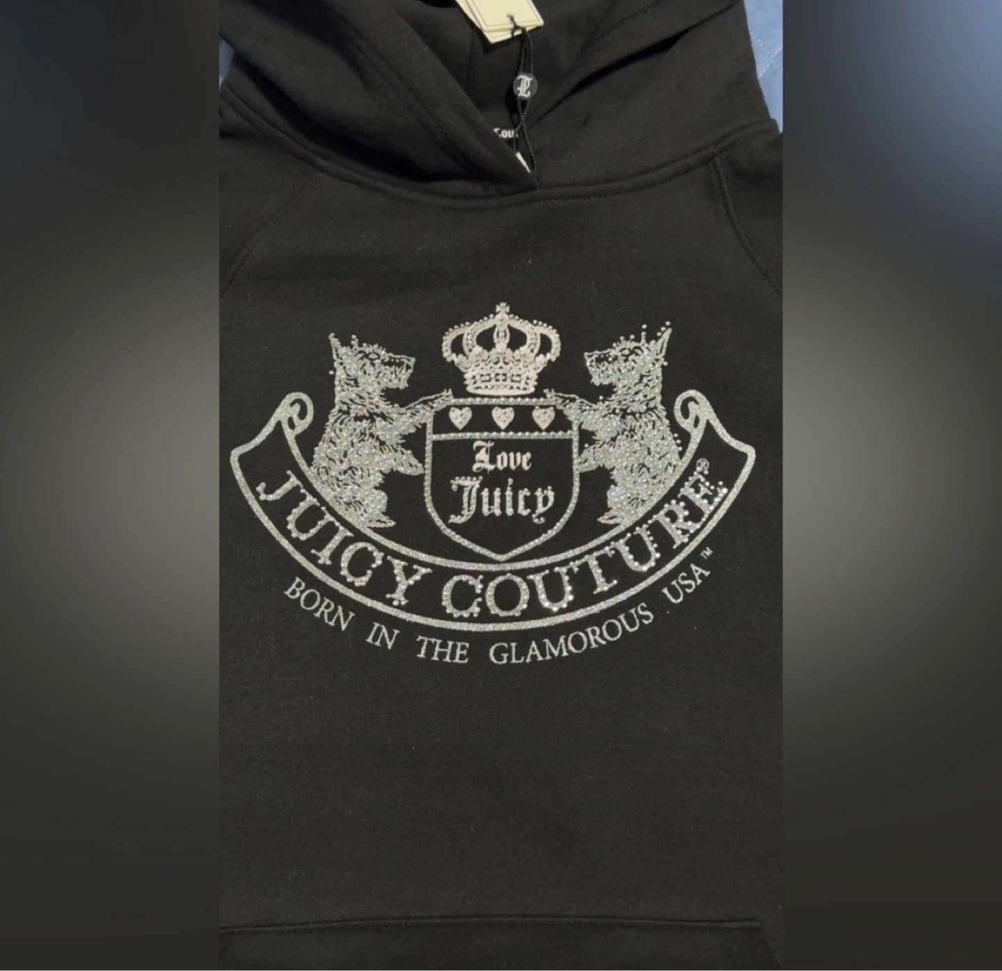 Juicy Couture Oversized Fleece Scottie Dog Hoodie | Black - photo 5