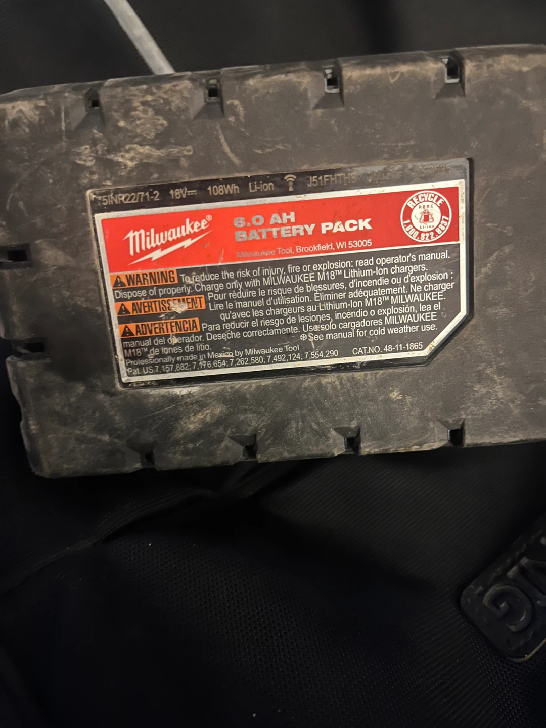 Milwaukee M18 REDLITHIUM XC 6.0 AH Battery Pack - photo 4