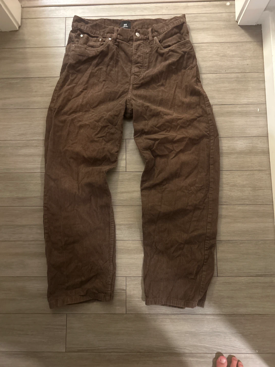 H&M Brown Corduroy Pants Size 32