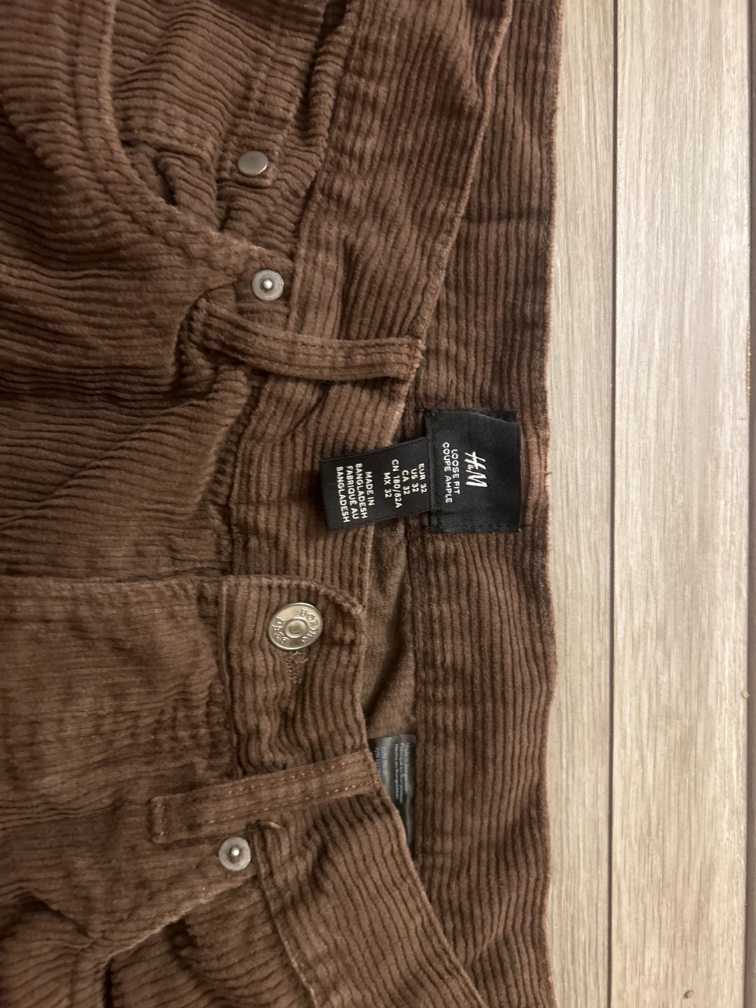 H&M Brown Corduroy Pants Size 32 - photo 2