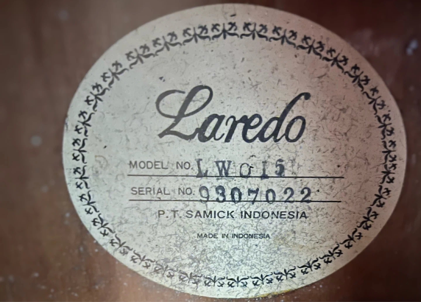 Samick Laredo LW015 Acoustic Guitar - photo 3