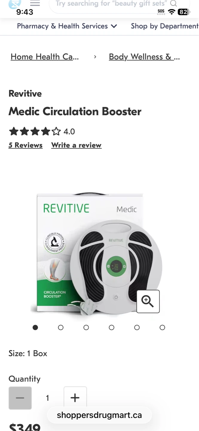 New Mint Condition Revitive Medic Circulation Booster
