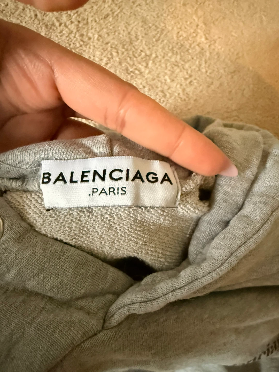 Balenciaga Grey Logo Hoodie - photo 3
