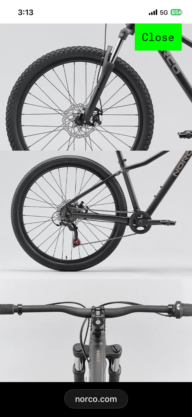 Norco Storm 26 Mountain Bike - Black - photo 5