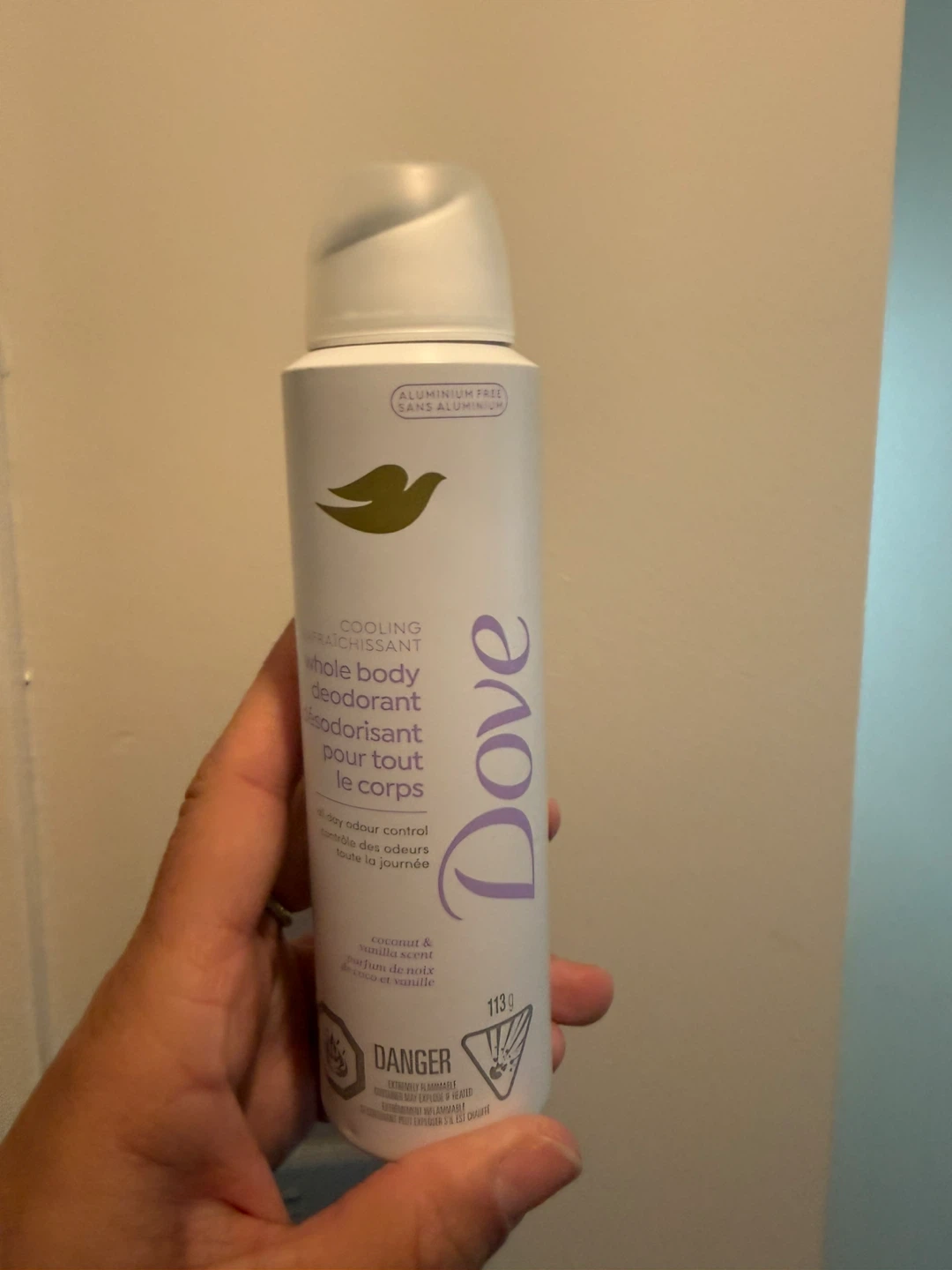 Dove deodorant - Coconut & Vanilla Scent (113g)
