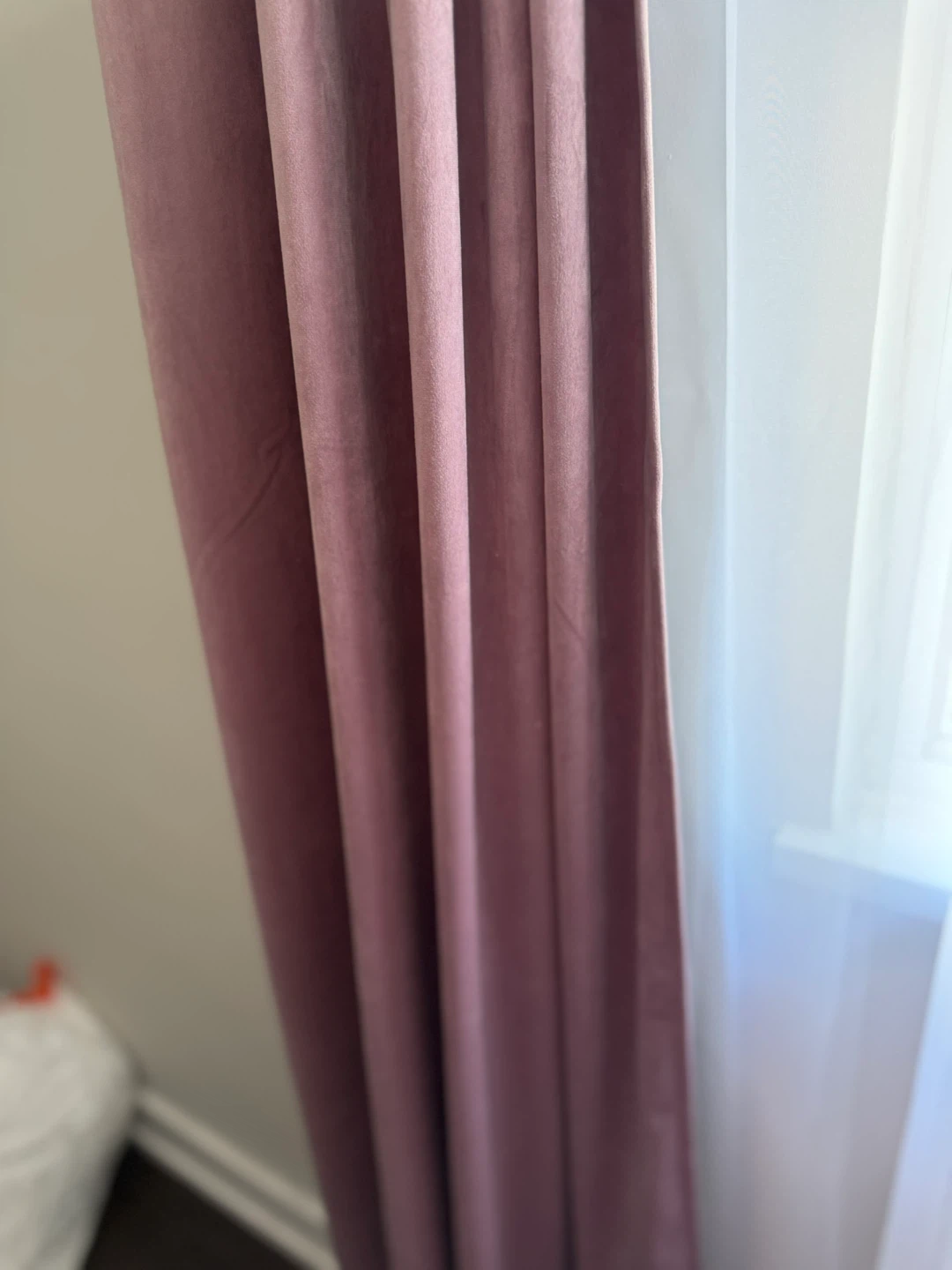 Mauve Velvet Curtains