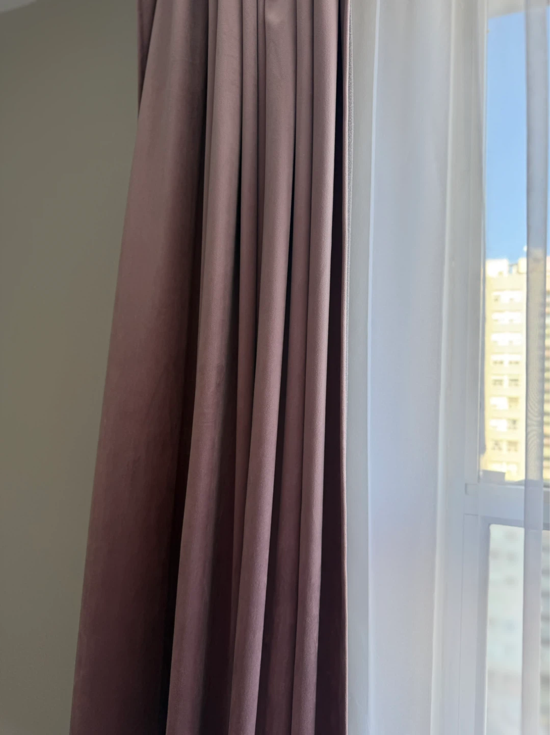 Mauve Velvet Curtains - photo 2