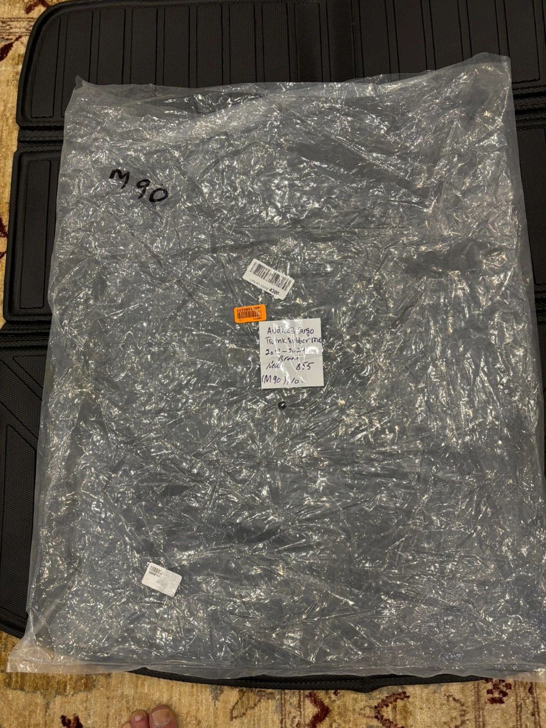 Brand New Audi Q3 2018–2024 Trunk Cargo Liner Rubber Mat