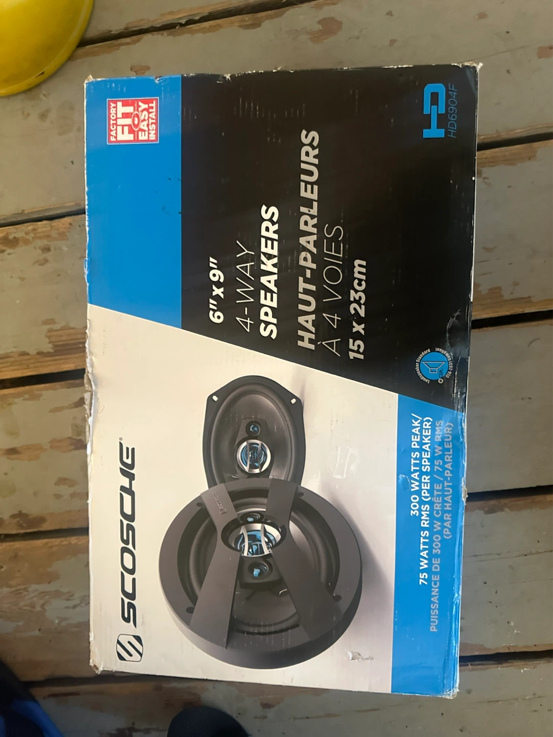 Scosche 6" x 9" 4-Way Car Speakers (HD6904F)