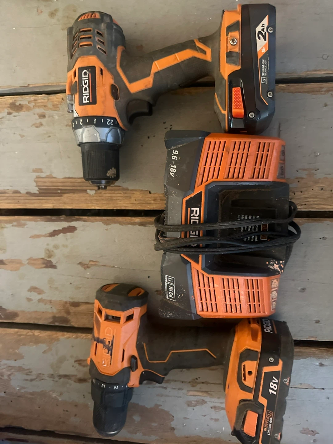 Ridgid Cordless Drill and Charger Set