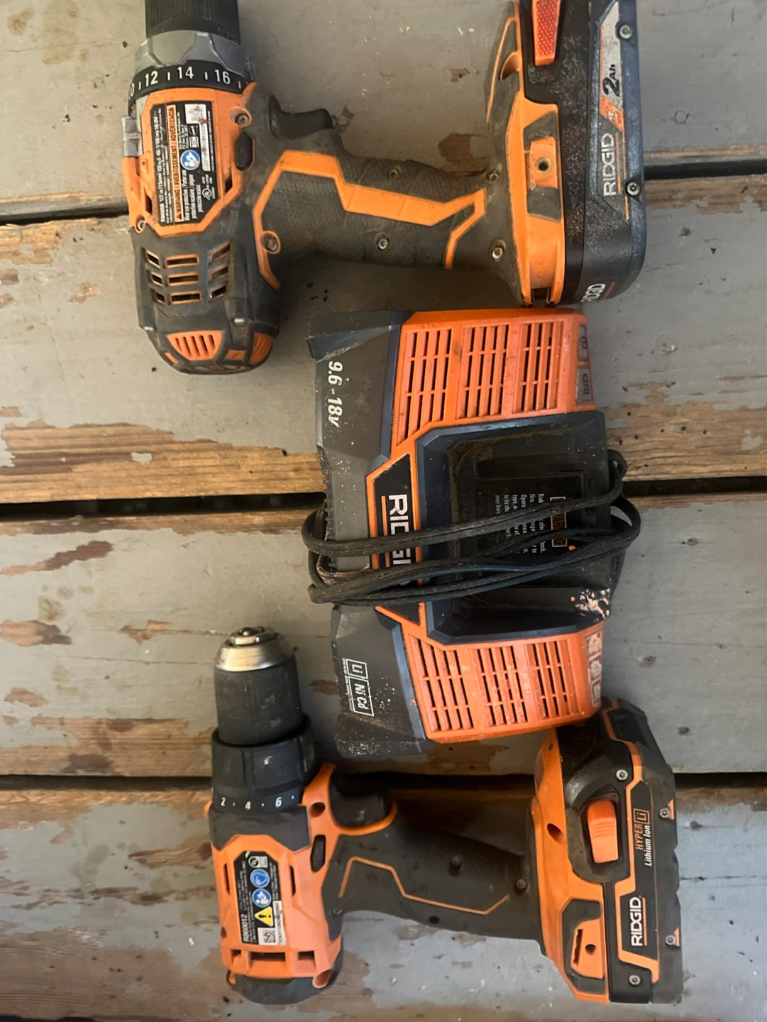 Ridgid Cordless Drill and Charger Set - photo 4
