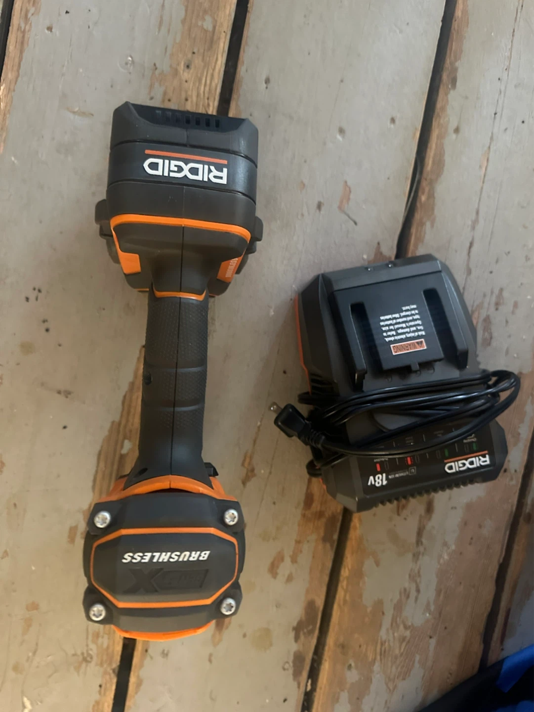 RIDGID 18V Cordless brushless 1/2 inch Impact Wrench Drill Set - photo 3