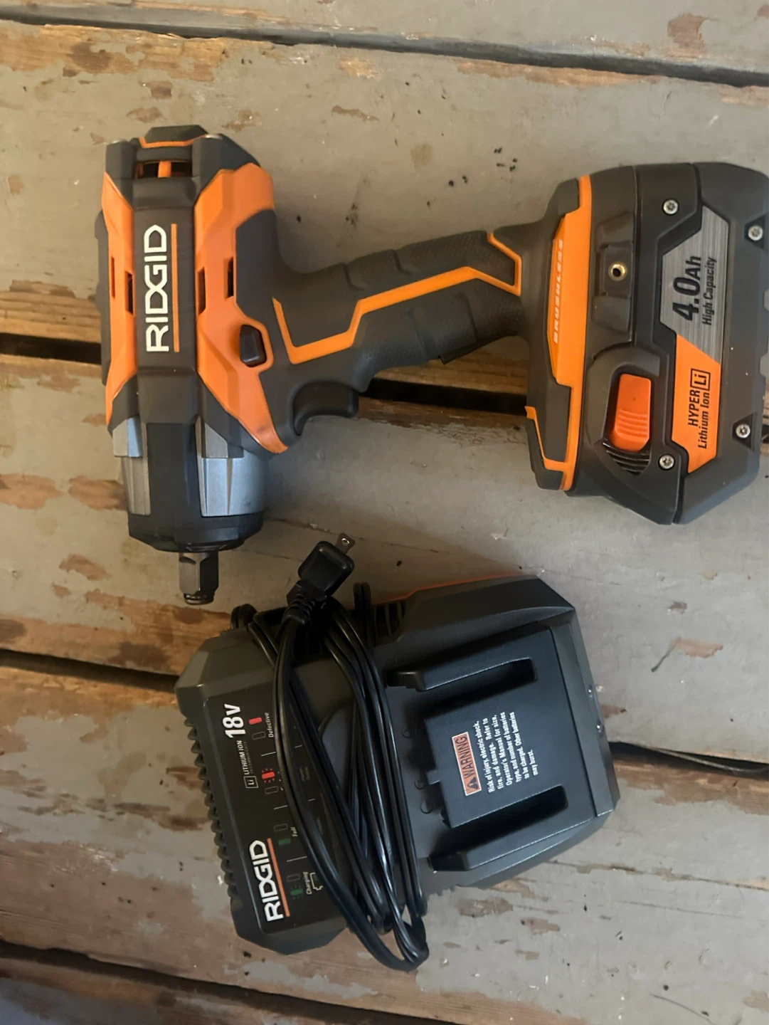 RIDGID 18V Cordless brushless 1/2 inch Impact Wrench Drill Set
