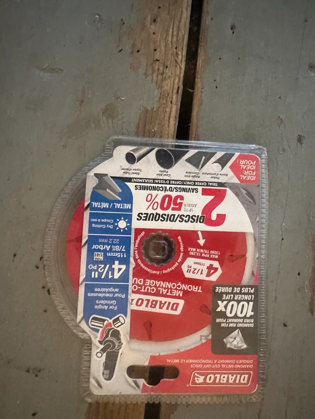 Diablo Metal Cut-Off Discs 4 1/2" (2 Pack)