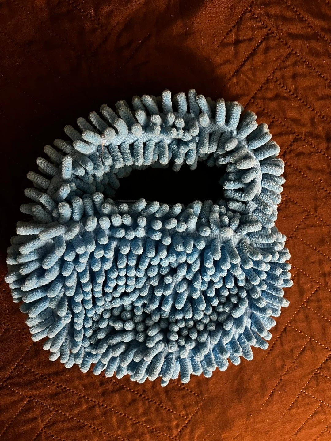 Light Blue Chenille Bag