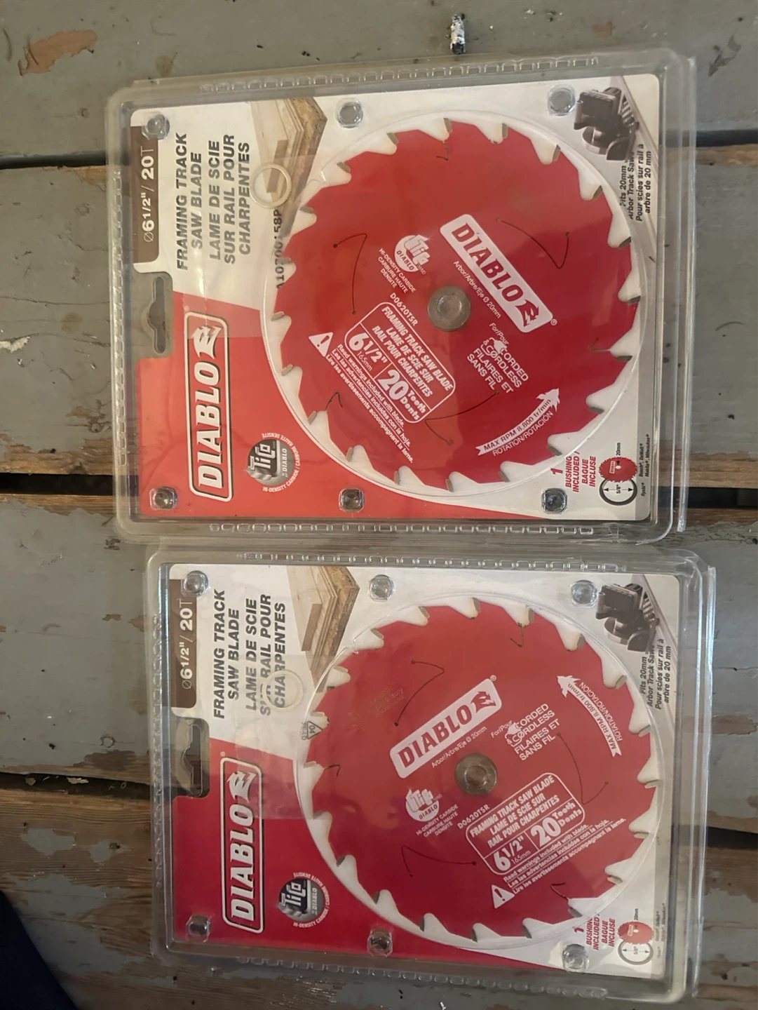 Diablo 6-1/2" Framing Track Saw Blades (2 Pack)