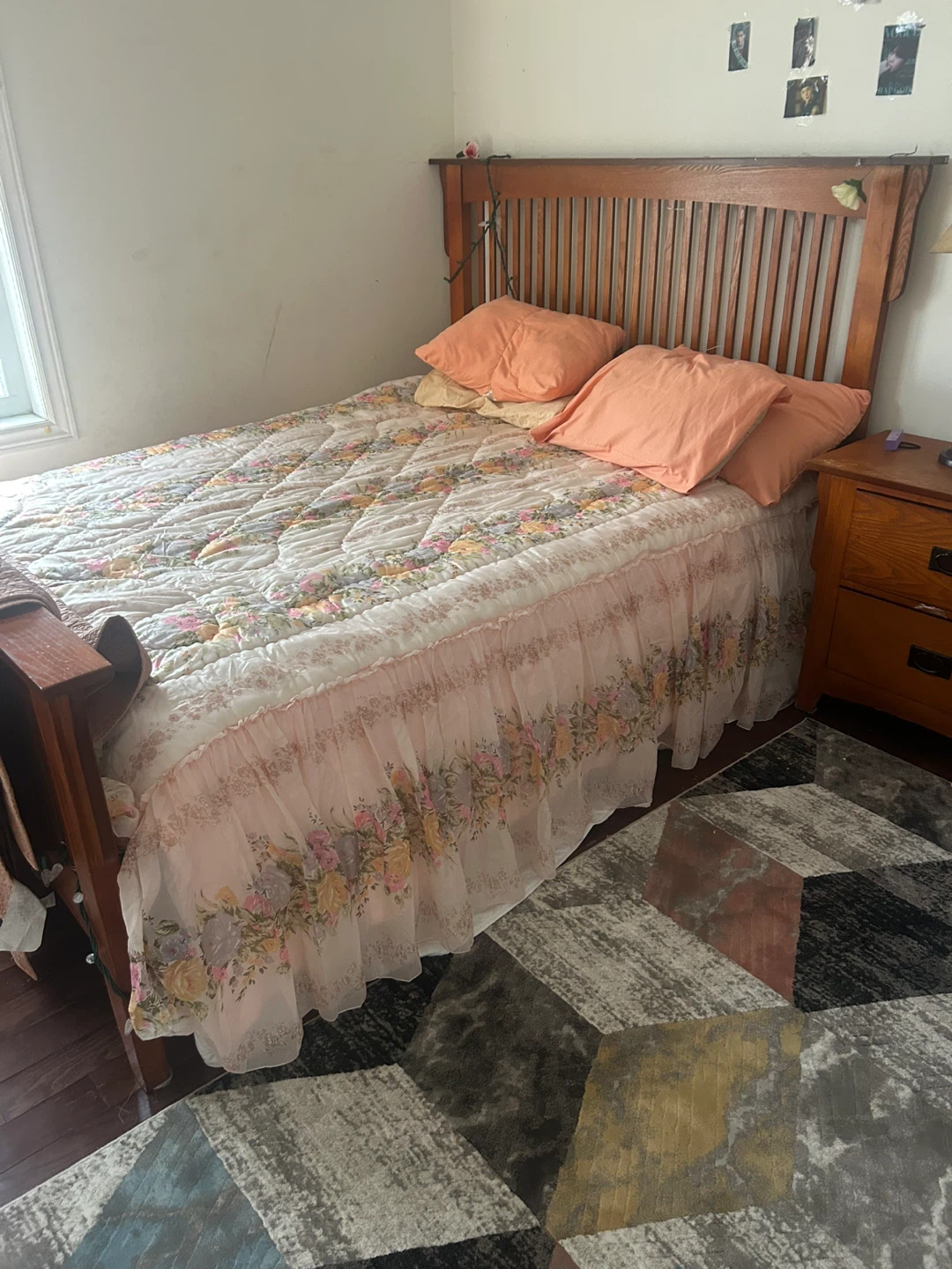 Wooden Dresser with Mirror