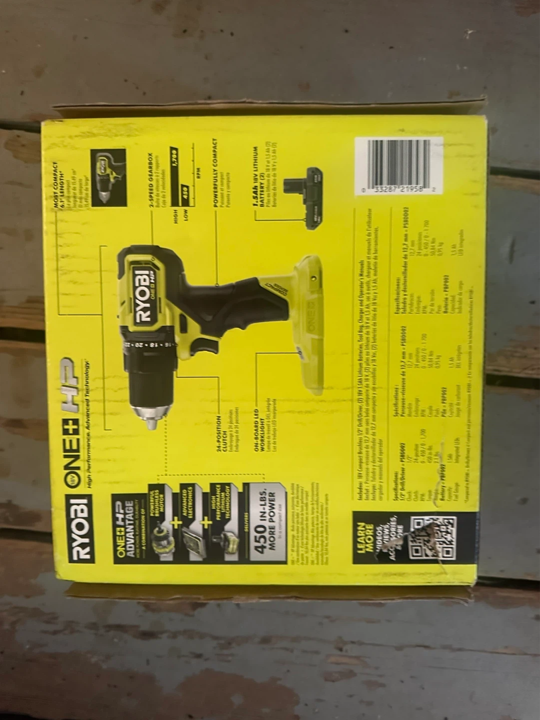 Ryobi ONE+ HP 18V Compact Brushless Drill/Driver Kit - photo 3
