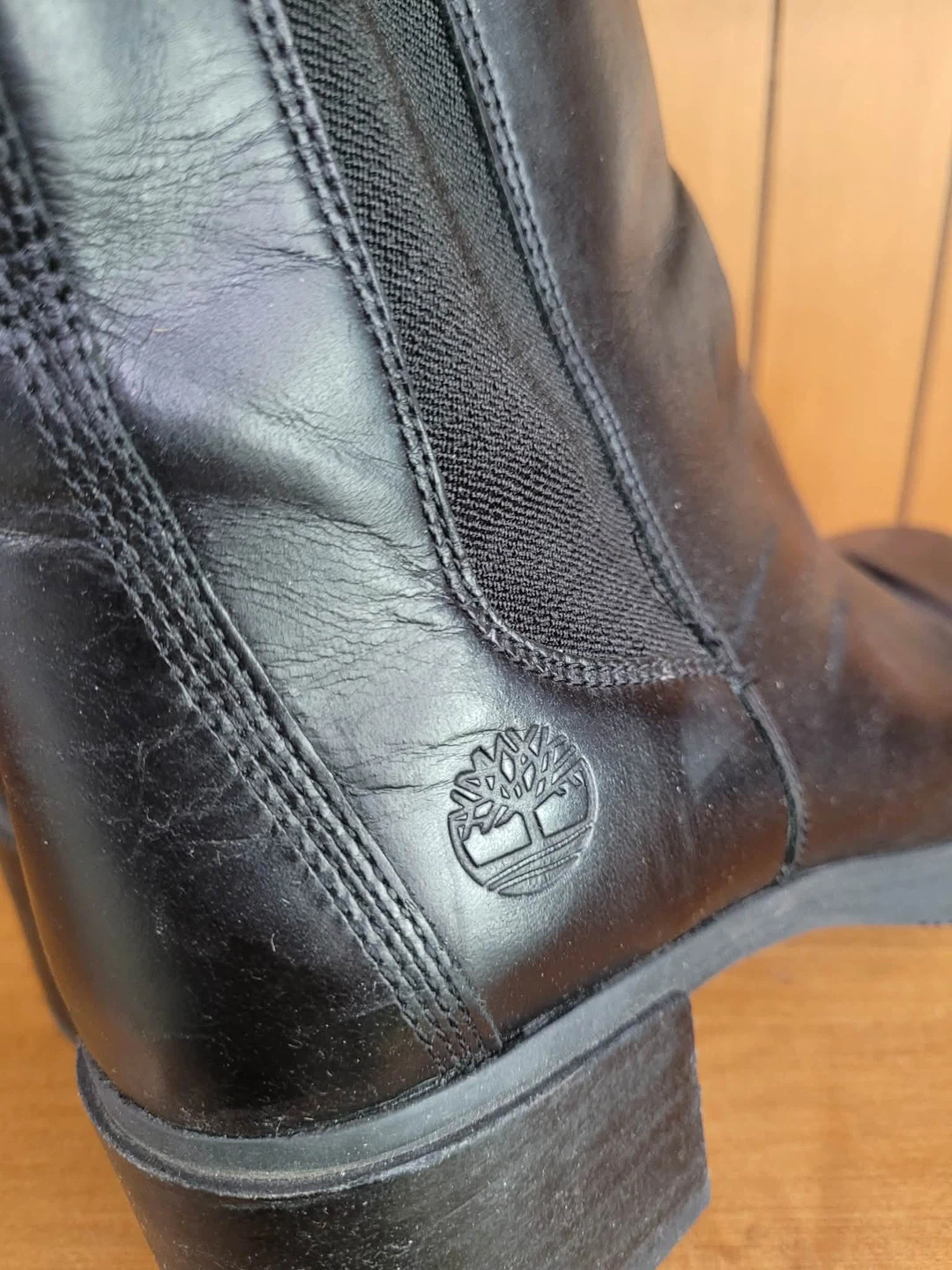 Timberland Black Leather Chelsea Boots size 8 - photo 3
