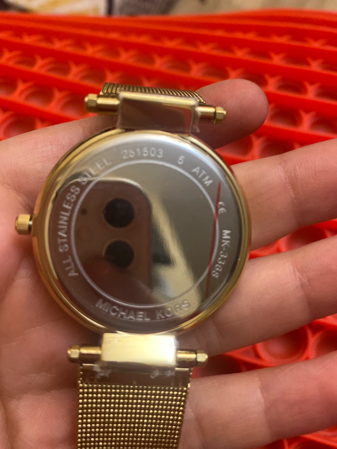 Michael Kors Gold Tone Watch with Crystal Bezel - photo 2