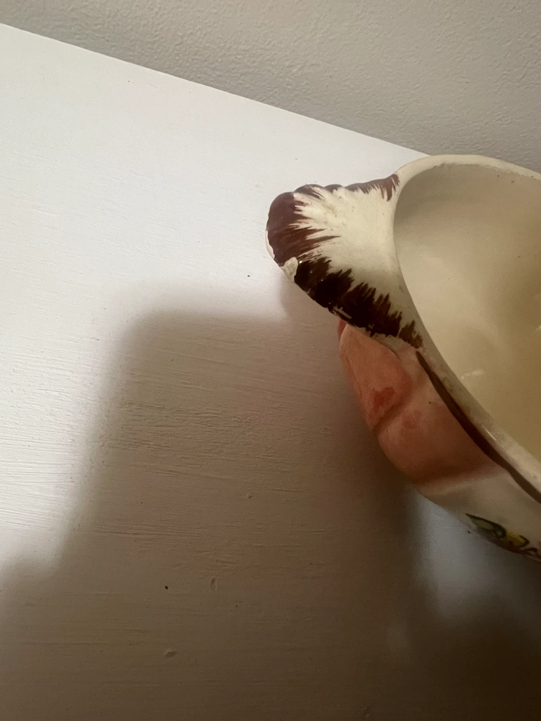 Hand-Painted Italian Ceramic Covered Dish with Fruit Knob - photo 3