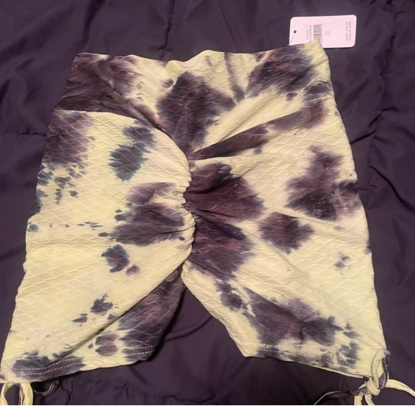 Wild Fable Tie Dye Ruched Shorts L/XL - photo 2