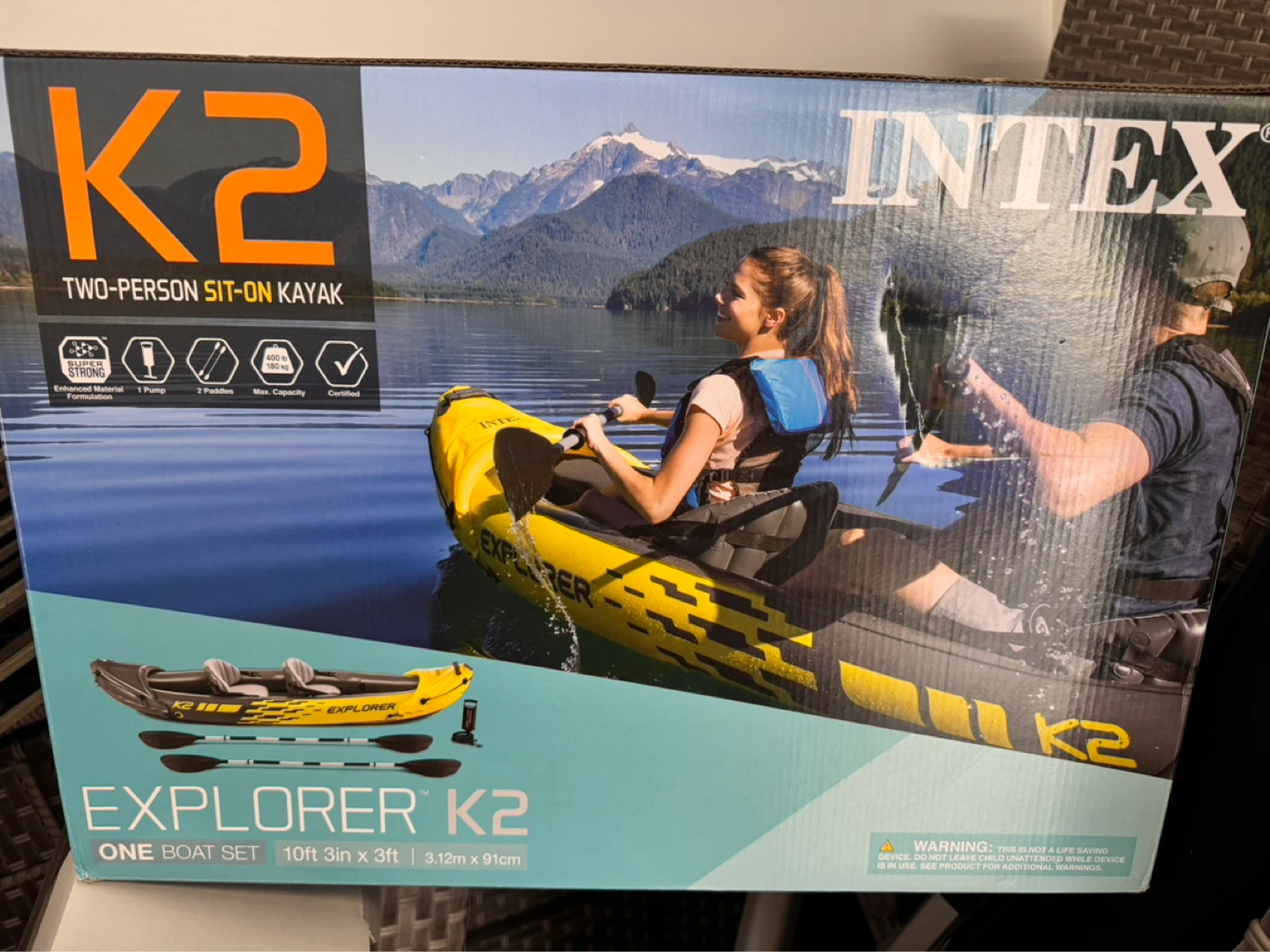 Intex Explorer K2 Two-Person Kayak - photo 2