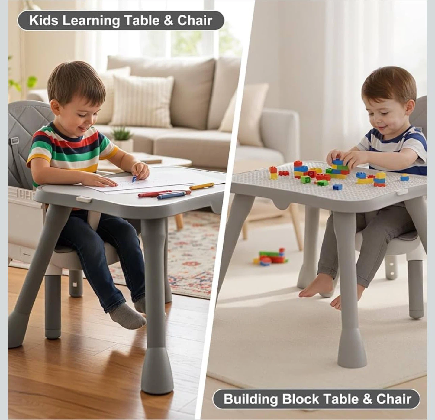 6-in-1 Baby High Chair with Booster Seat & Table Set - photo 4