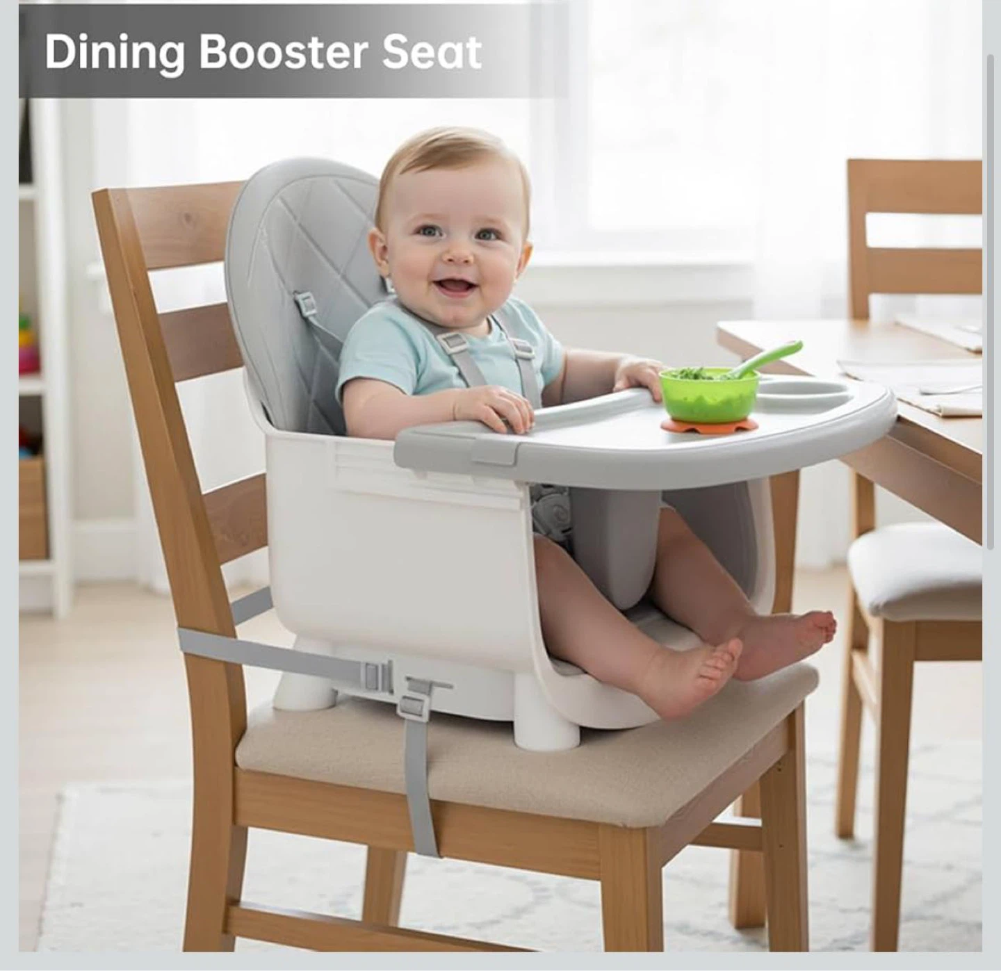6-in-1 Baby High Chair with Booster Seat & Table Set - photo 3