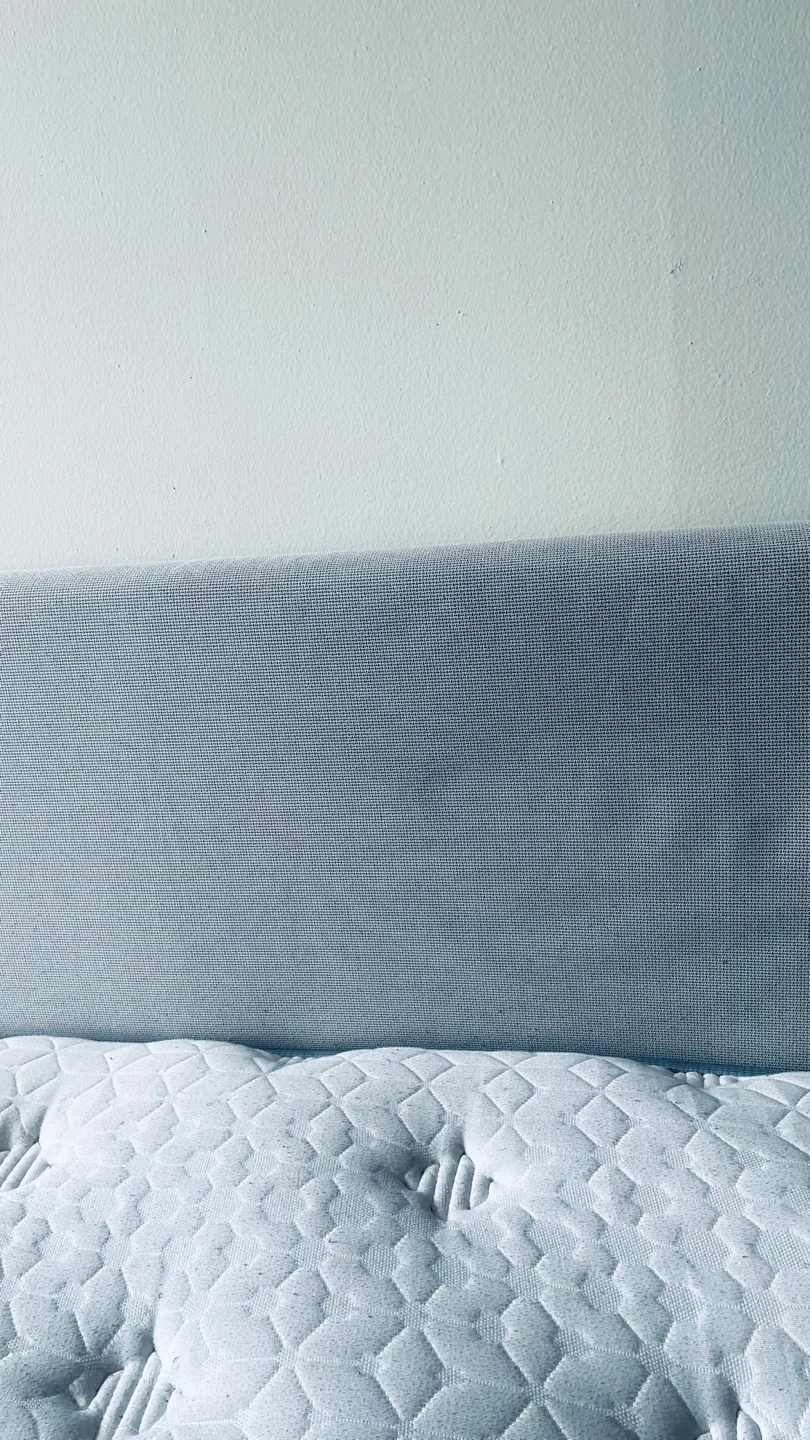 Grey Upholstered Queen Size Bed Frame with Headboard - photo 4