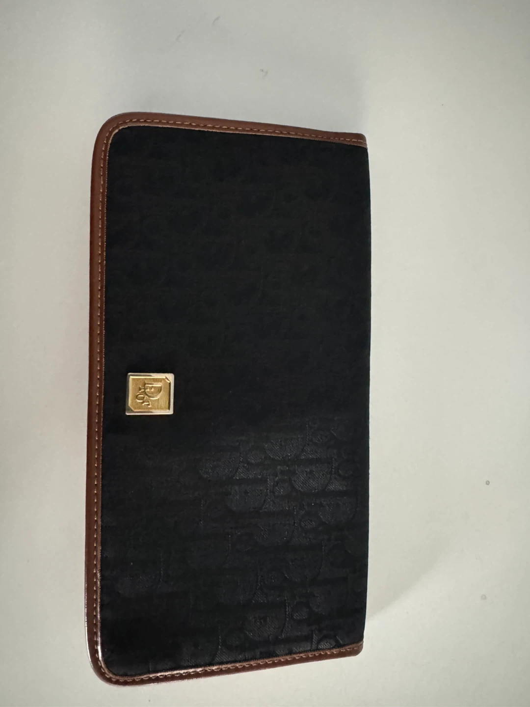 Christian Dior Brown Leather Wallet